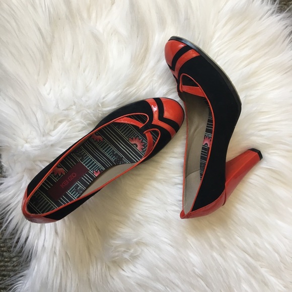 Kenzo Shoes - Kenzo Heels | 8 1/2 | 39/patent leather/suede